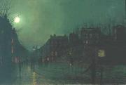 Atkinson Grimshaw View of Heath Street by Night Sweden oil painting reproduction